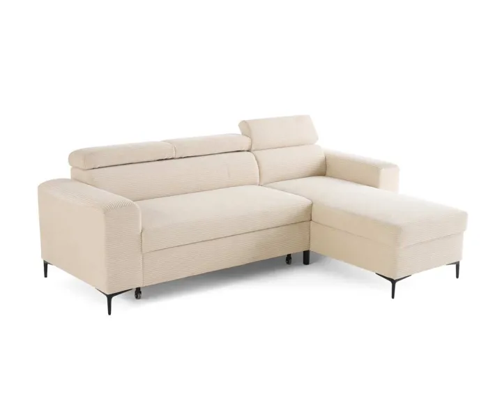 Canapé 4 places convertible, têtières et coffre de rangement Ceylan Canapé 4 places convertible, têtières et coffre de rangement Ceylan