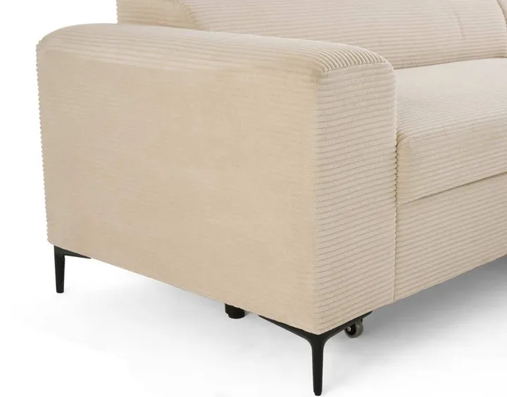 Canapé 4 places convertible, têtières et coffre de rangement Ceylan Canapé 4 places convertible, têtières et coffre de rangement Ceylan