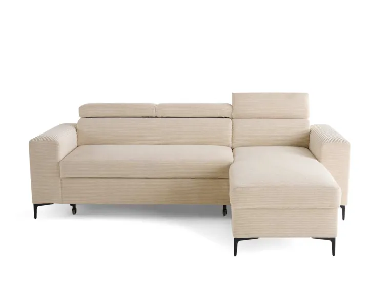 Canapé 4 places convertible, têtières et coffre de rangement Ceylan Canapé 4 places convertible, têtières et coffre de rangement Ceylan
