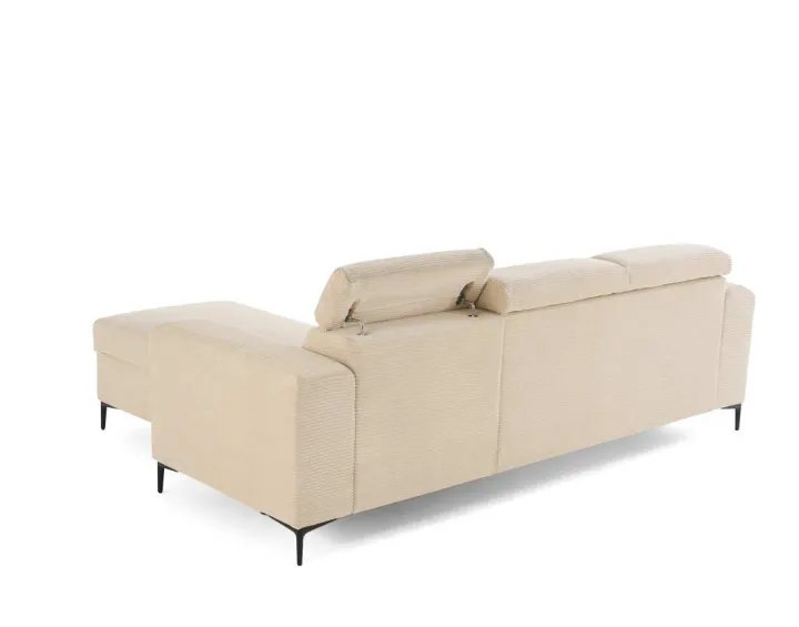 Canapé 4 places convertible, têtières et coffre de rangement Ceylan Canapé 4 places convertible, têtières et coffre de rangement Ceylan