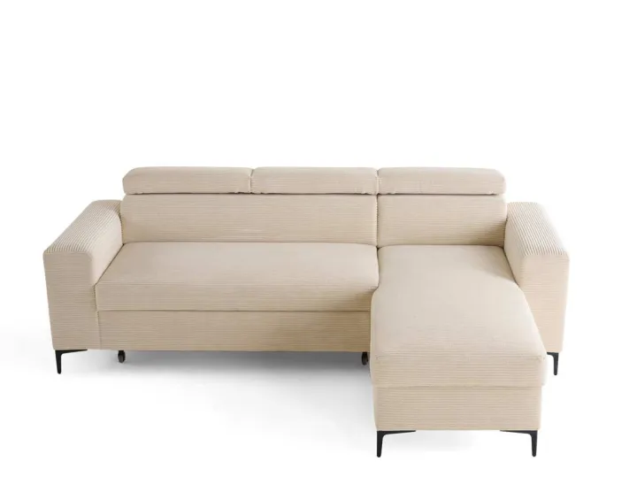 Canapé 4 places convertible, têtières et coffre de rangement Ceylan Canapé 4 places convertible, têtières et coffre de rangement Ceylan