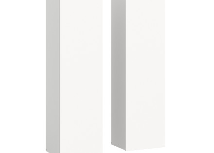 2 armoires murales blanc 110 cm Ethan