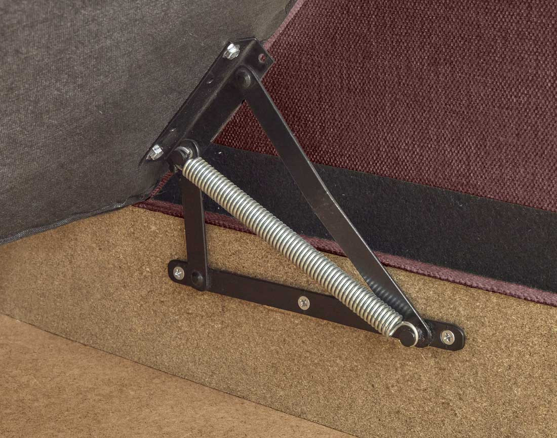 Canapé d'angle convertible avec têtières coffre 4 places Alicante