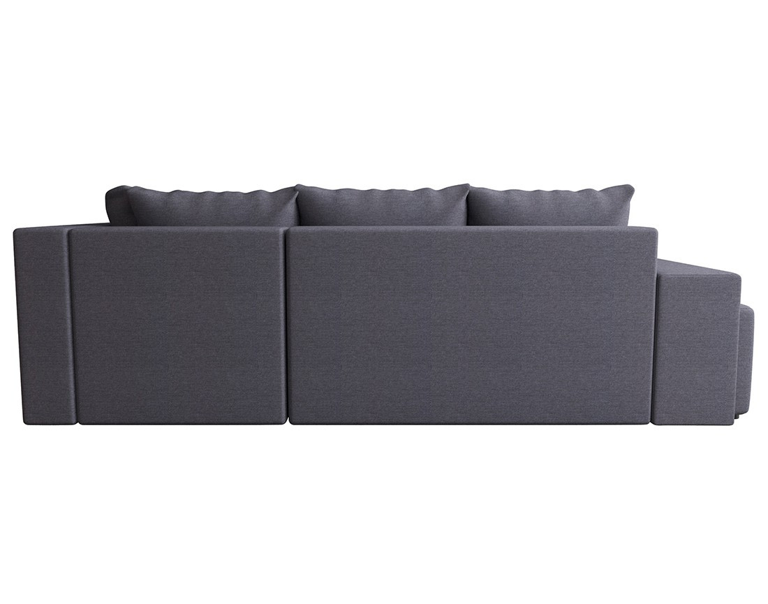 Canapé d'angle droit 4 places convertible avec coffre, étagère et poufs en tissu Libbie Canapé d'angle droit 4 places convertible avec coffre, étagère et poufs en tissu Libbie