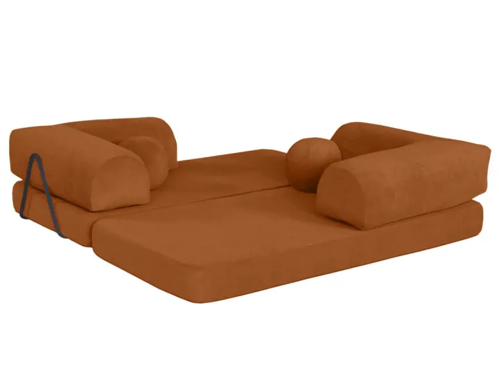 Canapé 3 places convertible en velours texturé Nebula Canapé 3 places convertible en velours texturé Nebula