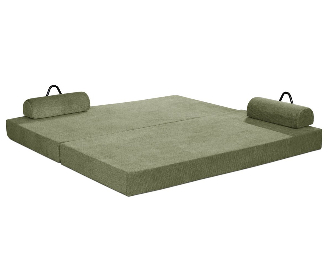 Canapé 3 places convertible en velours texturé Astral