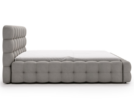 Lit coffre 160x200 cm sommier inclus en velours Darling