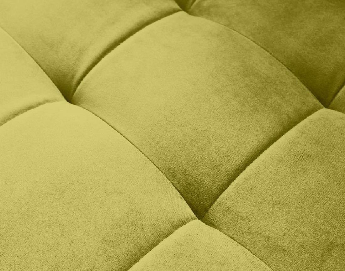 Canapé d'angle gauche 5 places convertible en velours Anna