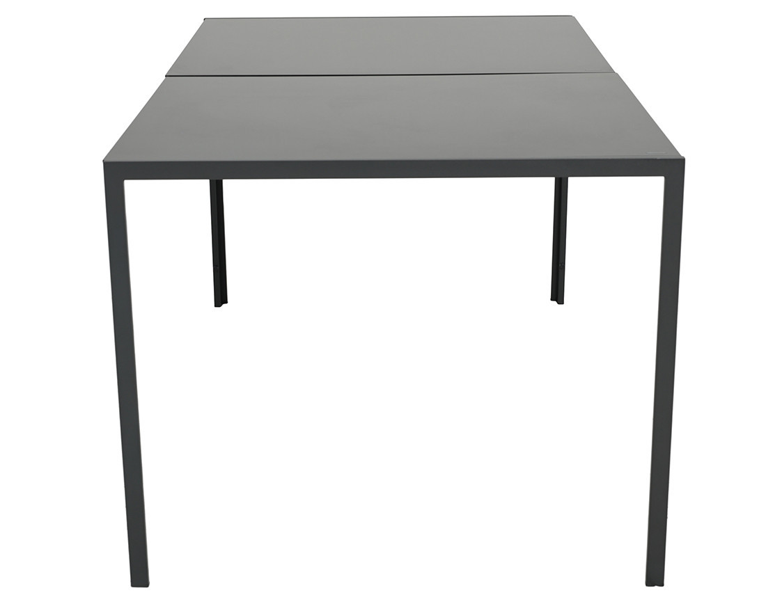 Ensemble table et chaises jardin 6 personnes noir et gris Murillo