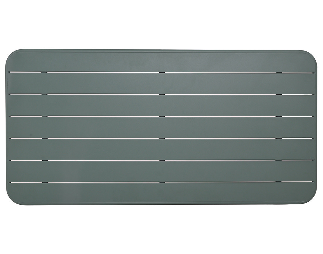 Ensemble table et bancs de jardin 4 personnes vert Ribola