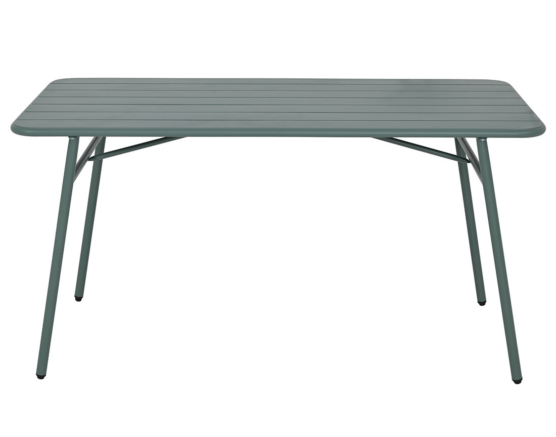 Ensemble table et bancs de jardin 4 personnes vert Ribola