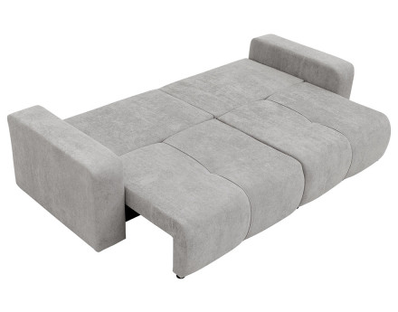 Canapé droit 4 places convertible avec coffre en tissu Nicole