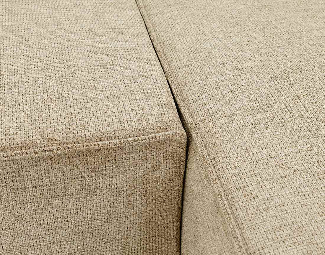 Canapé d'angle réversible 5 places convertible avec coffre en tissu texturé Cezanne Canapé d'angle réversible 5 places convertible avec coffre en tissu texturé Cezanne