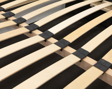 Lit coffre 160x200 cm en tissu bouclette Orane