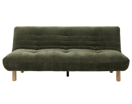 Banquette 3 places convertible clic-clac en velours texturé Soan