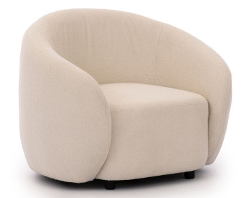 Fauteuil en tissu bouclette...