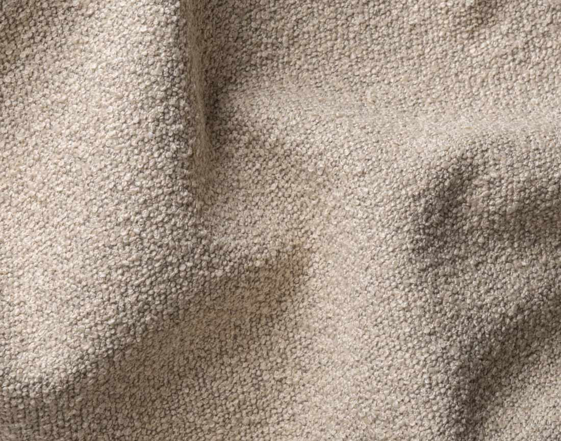 Fauteuil en tissu bouclette Flore