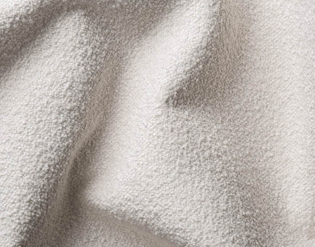 Canapé droit 3 places en tissu bouclette Flore