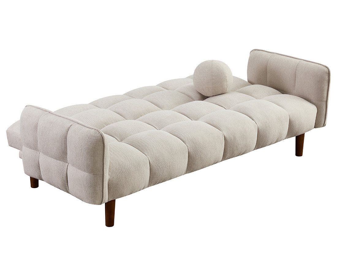Canapé convertible clic-clac 2 places en tissu texturé Adam