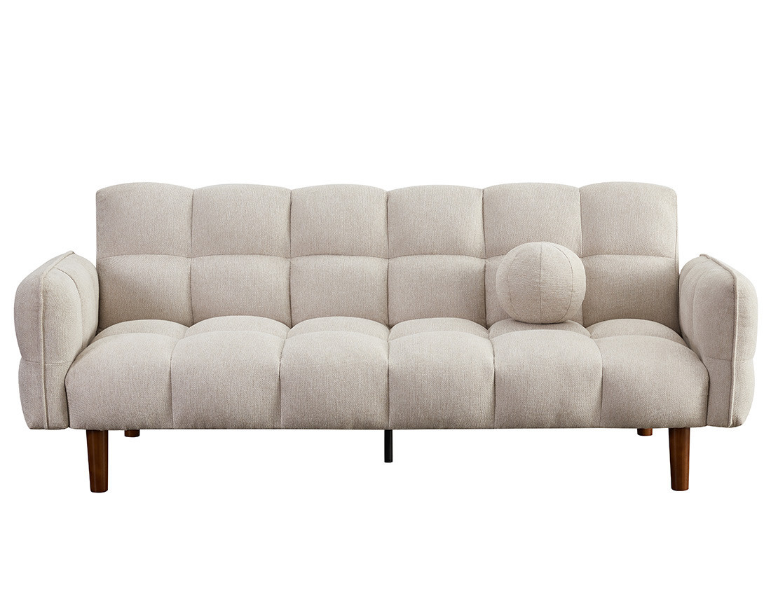 Canapé convertible clic-clac 2 places bubble en tissu texturé Adam
