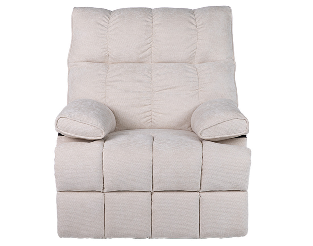 Fauteuil relax électrique en velours texturé Chandler
