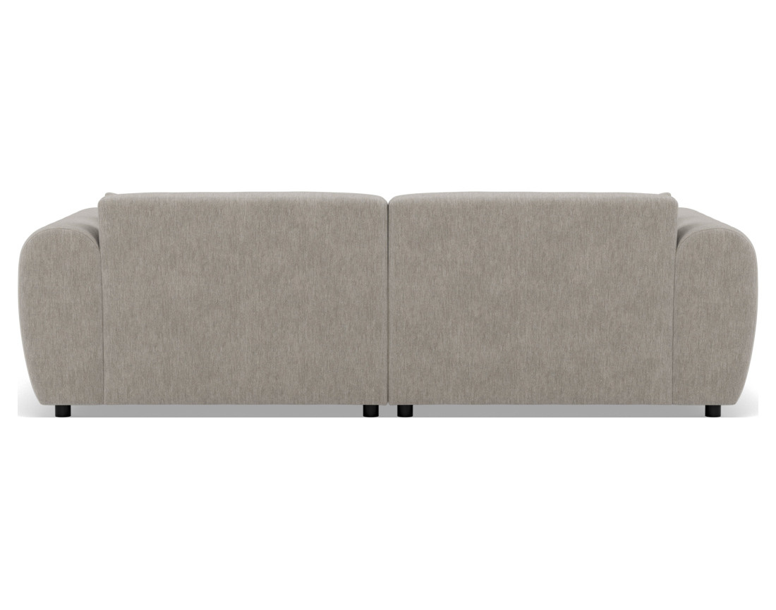 Canapé droit 4 places avec double méridienne assise profonde en velours texturé Aumance Canapé droit 4 places avec double méridienne assise profonde en velours texturé Aumance