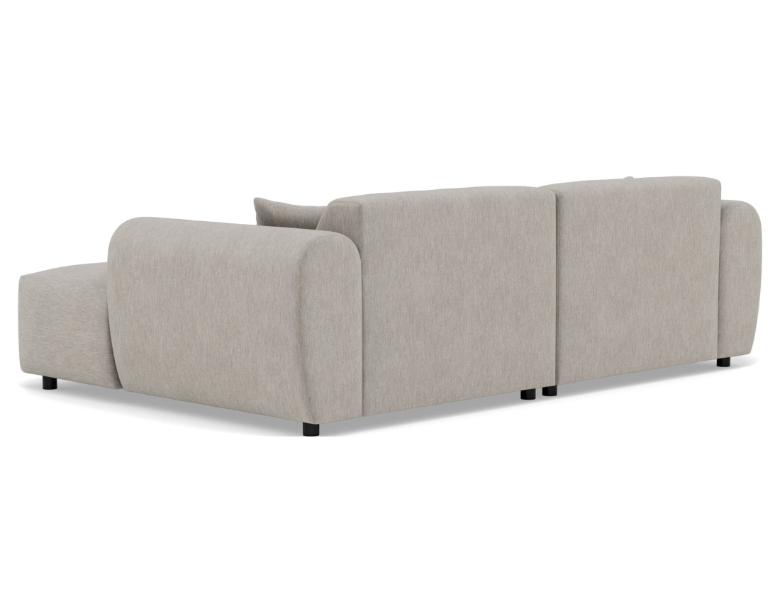 Canapé droit 4 places avec double méridienne assise profonde en velours texturé Aumance Canapé droit 4 places avec double méridienne assise profonde en velours texturé Aumance