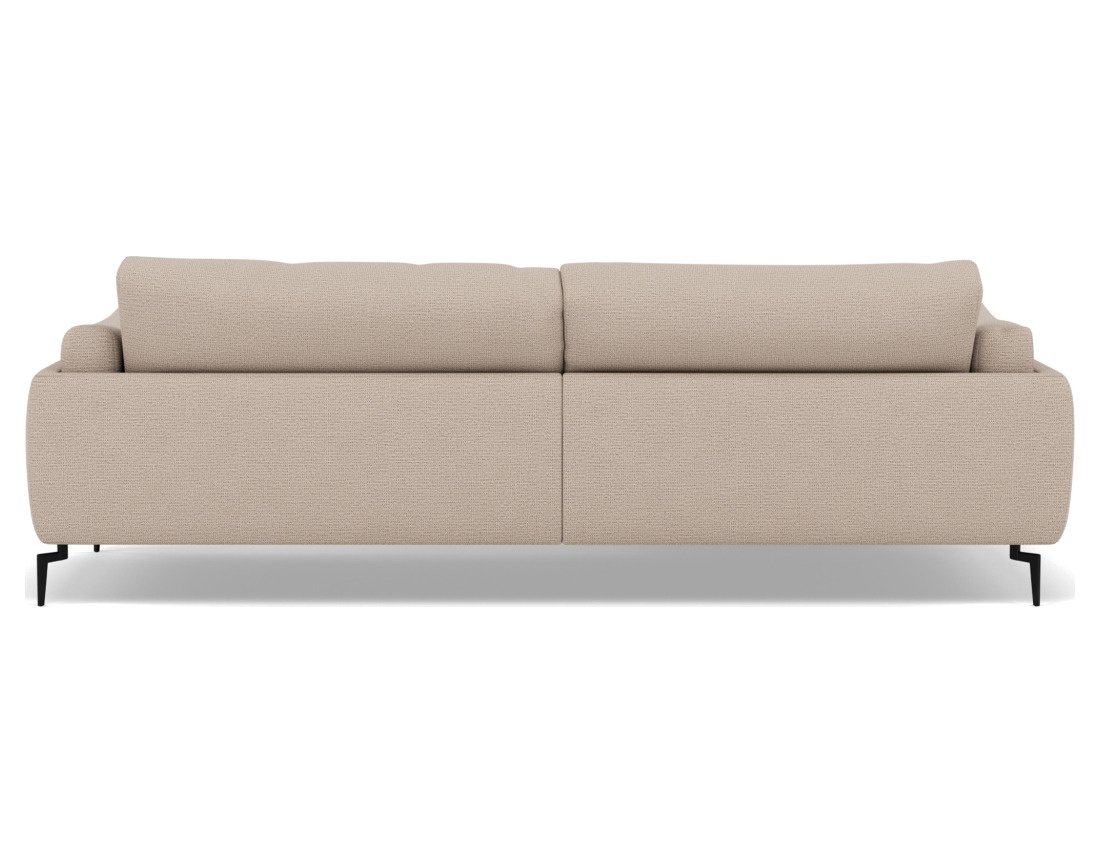 Canapé d'angle gauche 4 places en tissu texturé Carlos