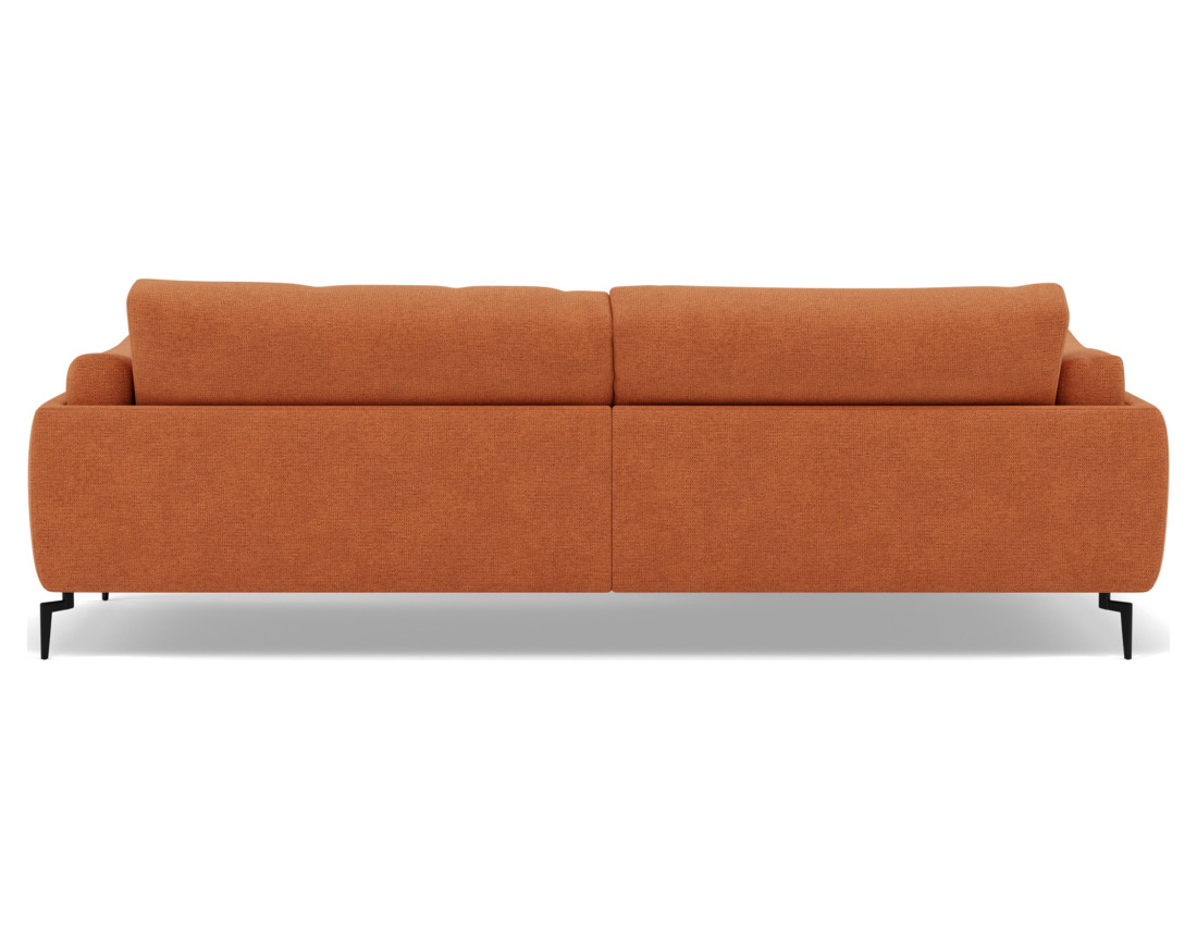 Canapé d'angle gauche 4 places en tissu texturé Carlos