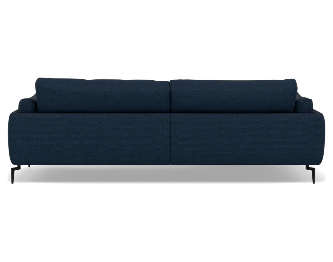 Canapé d'angle gauche 4 places en tissu texturé Carlos