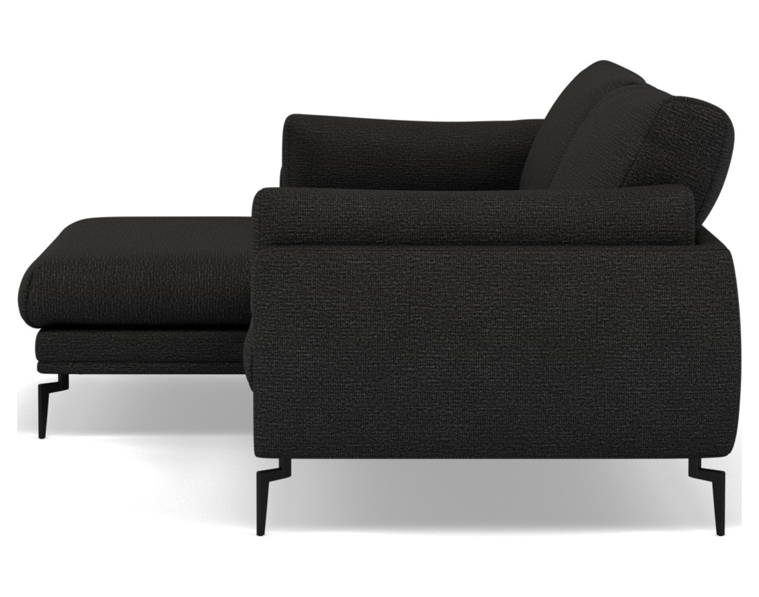 Canapé d'angle gauche 4 places en tissu texturé Carlos Canapé d'angle gauche 4 places en tissu texturé Carlos