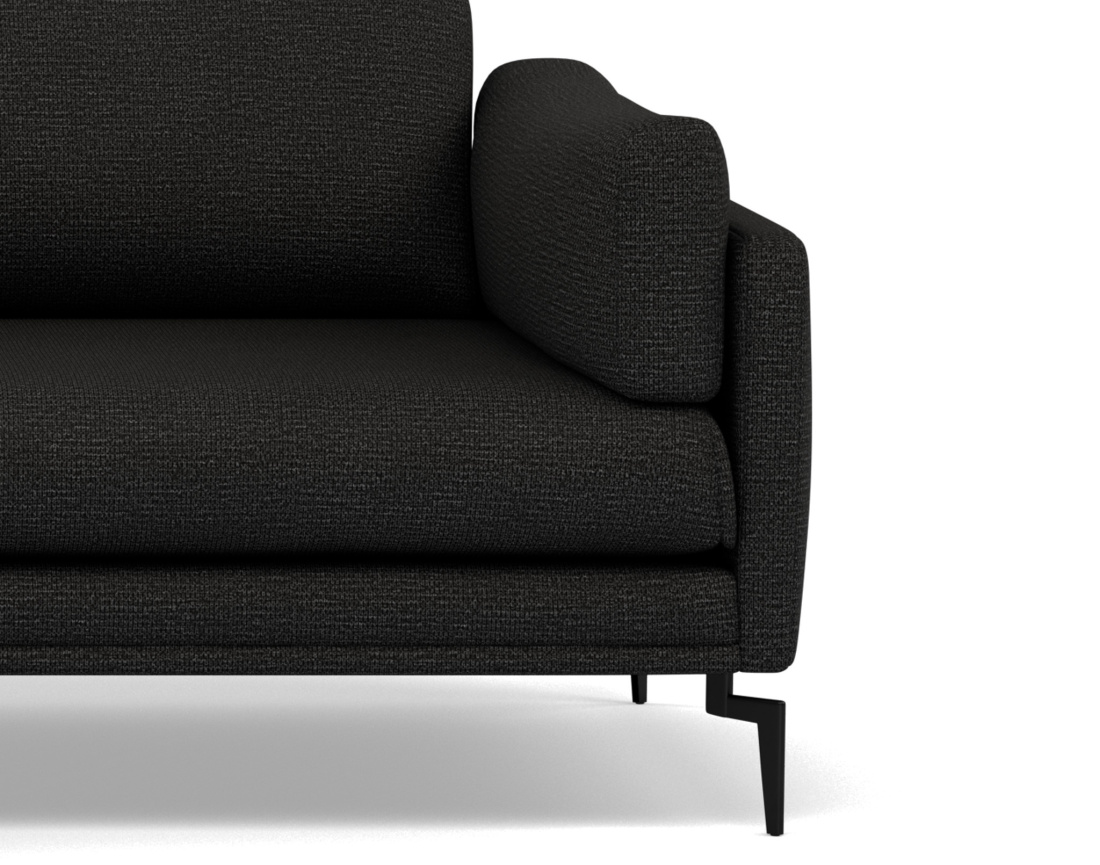 Canapé d'angle gauche 4 places en tissu texturé Carlos Canapé d'angle gauche 4 places en tissu texturé Carlos