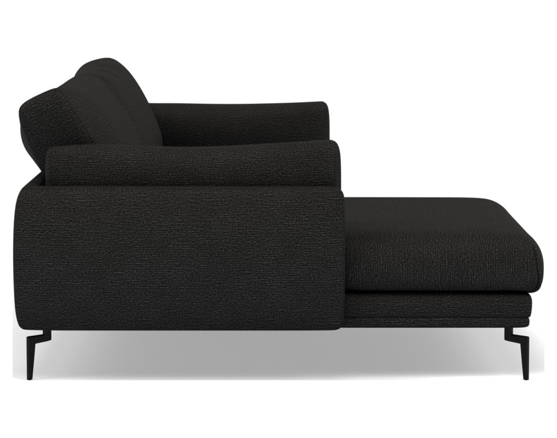 Canapé d'angle gauche 4 places en tissu texturé Carlos Canapé d'angle gauche 4 places en tissu texturé Carlos