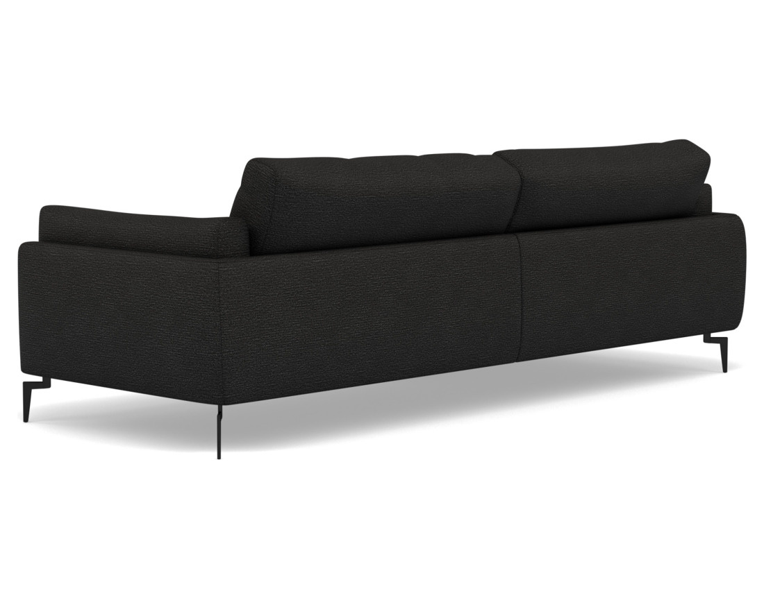 Canapé d'angle gauche 4 places en tissu texturé Carlos Canapé d'angle gauche 4 places en tissu texturé Carlos