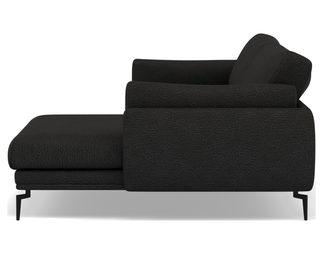 Canapé d'angle droit 4 places en tissu texturé Carlos Canapé d'angle droit 4 places en tissu texturé Carlos