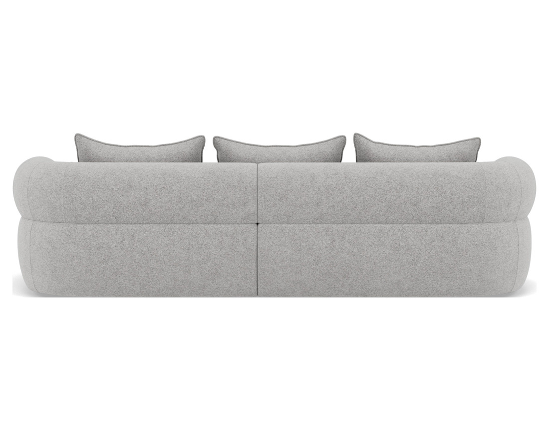 Angela - canapé d'angle droit 4 places en velours texturé Angela - canapé d'angle droit 4 places en velours texturé