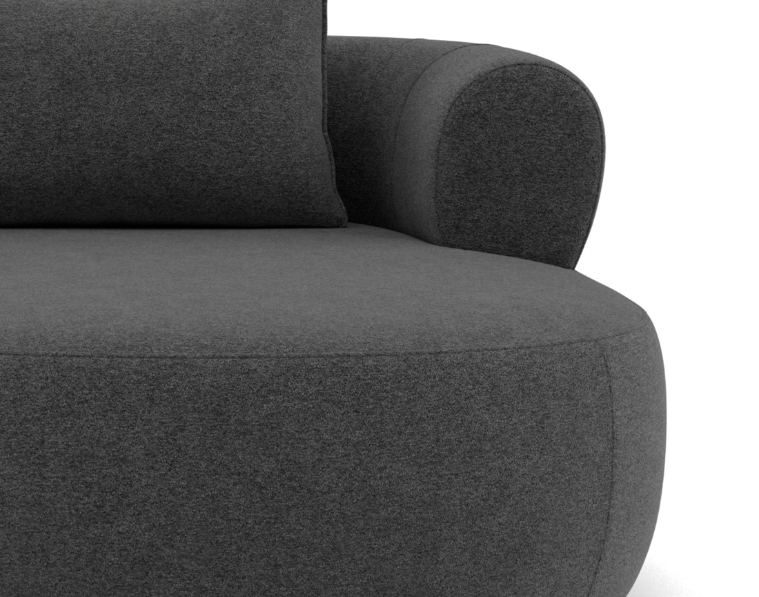 Angela - canapé d'angle droit 4 places en velours texturé Angela - canapé d'angle droit 4 places en velours texturé