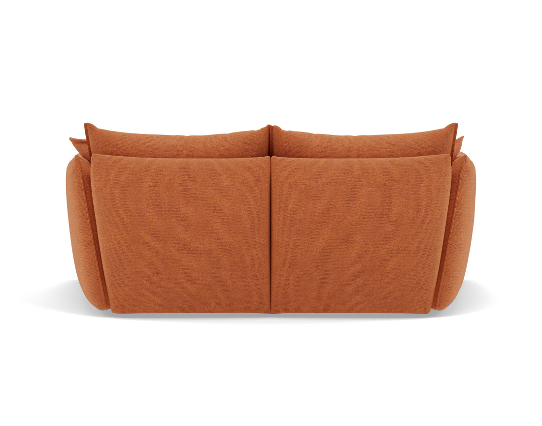 Canapé droit 3 places assise profonde en tissu texturé Cassiopee