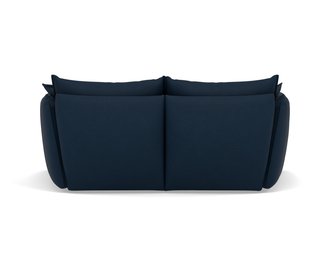 Canapé droit 3 places assise profonde en tissu texturé Cassiopee
