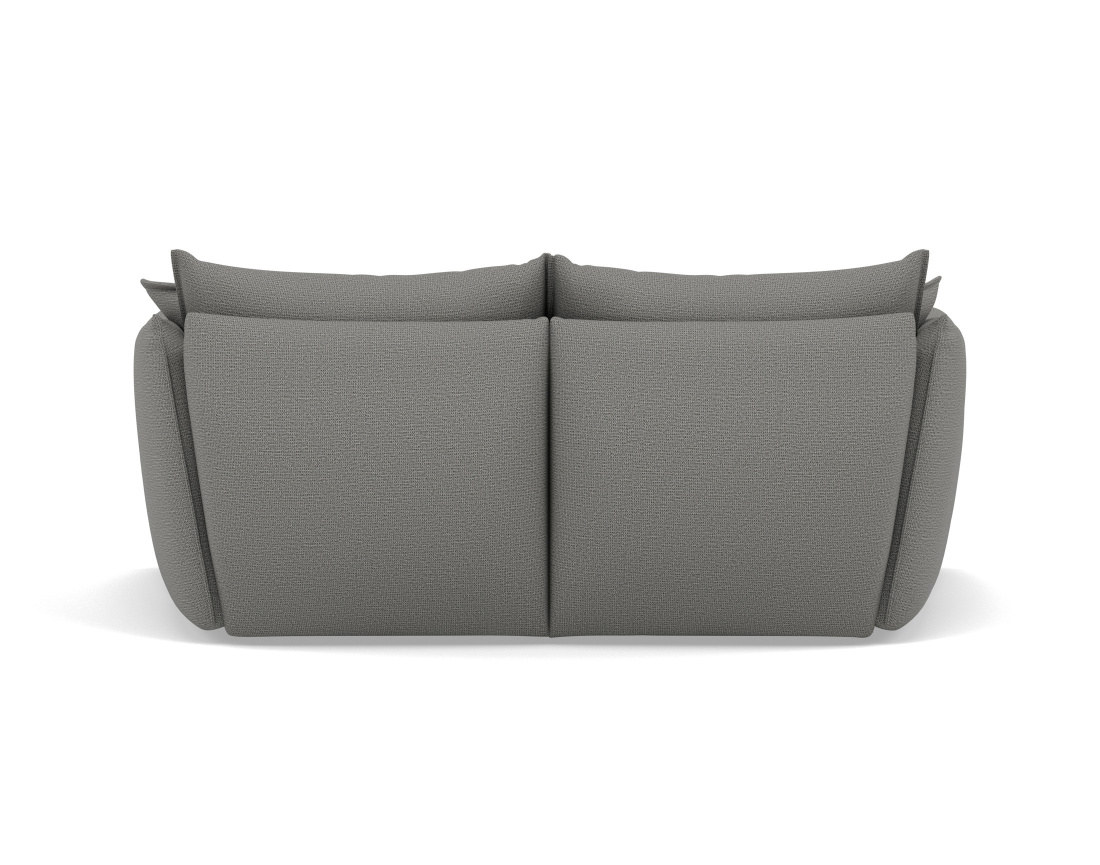 Canapé droit 3 places assise profonde en tissu texturé Cassiopee Canapé droit 3 places assise profonde en tissu texturé Cassiopee