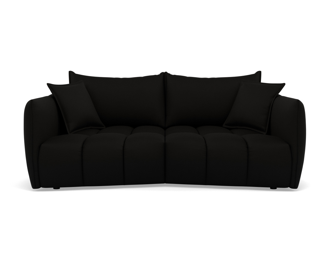 Canapé droit 3 places assise profonde en tissu texturé Cassiopee Canapé droit 3 places assise profonde en tissu texturé Cassiopee