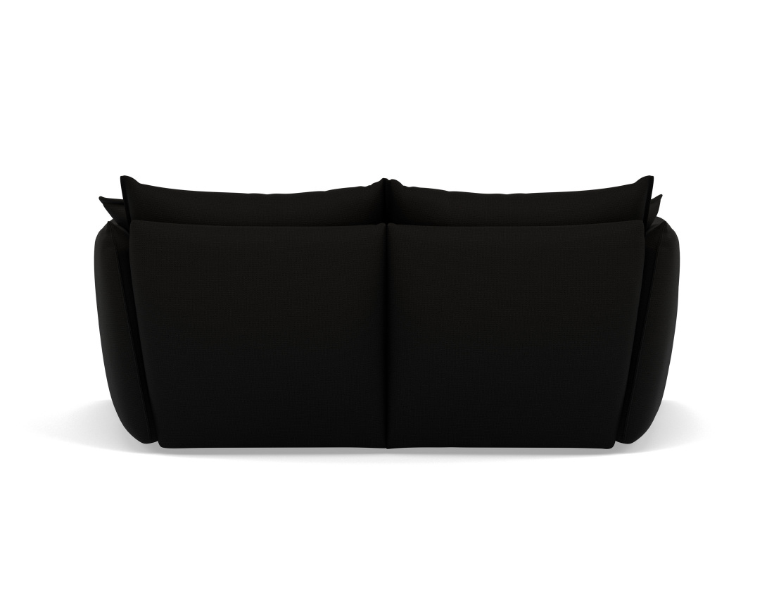 Canapé droit 3 places assise profonde en tissu texturé Cassiopee Canapé droit 3 places assise profonde en tissu texturé Cassiopee