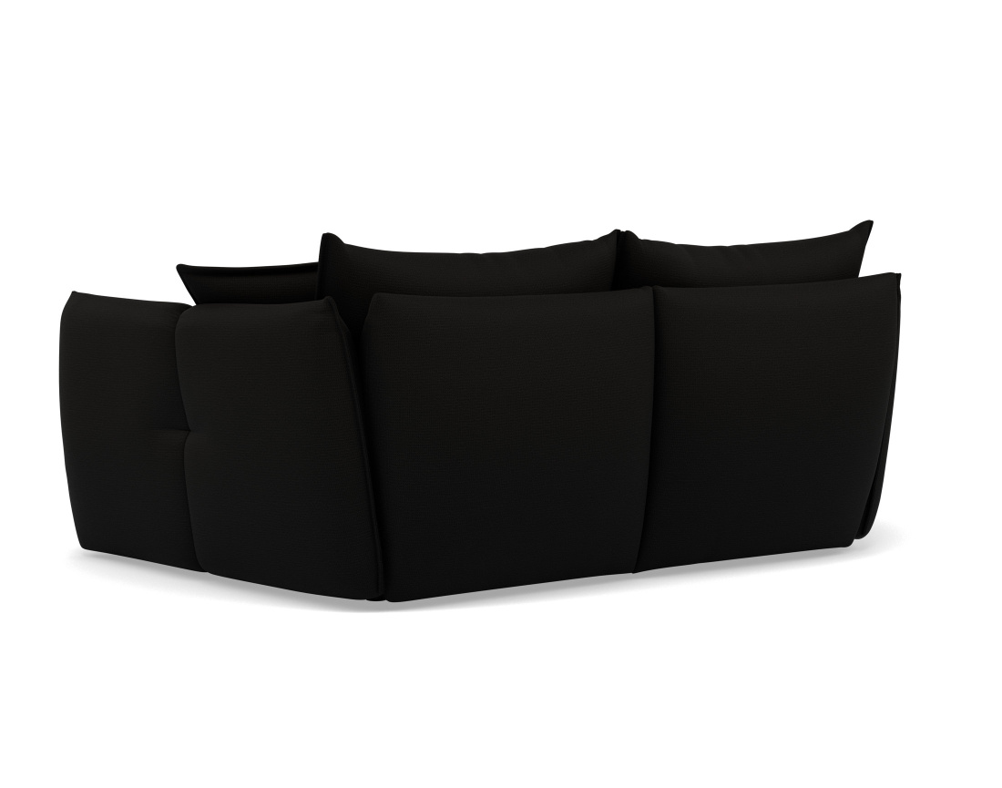 Canapé droit 3 places assise profonde en tissu texturé Cassiopee Canapé droit 3 places assise profonde en tissu texturé Cassiopee