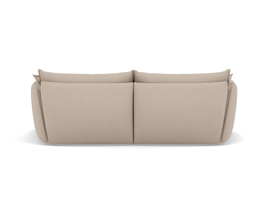 Canapé d'angle droit 4 places en tissu texturé Cassiopee
