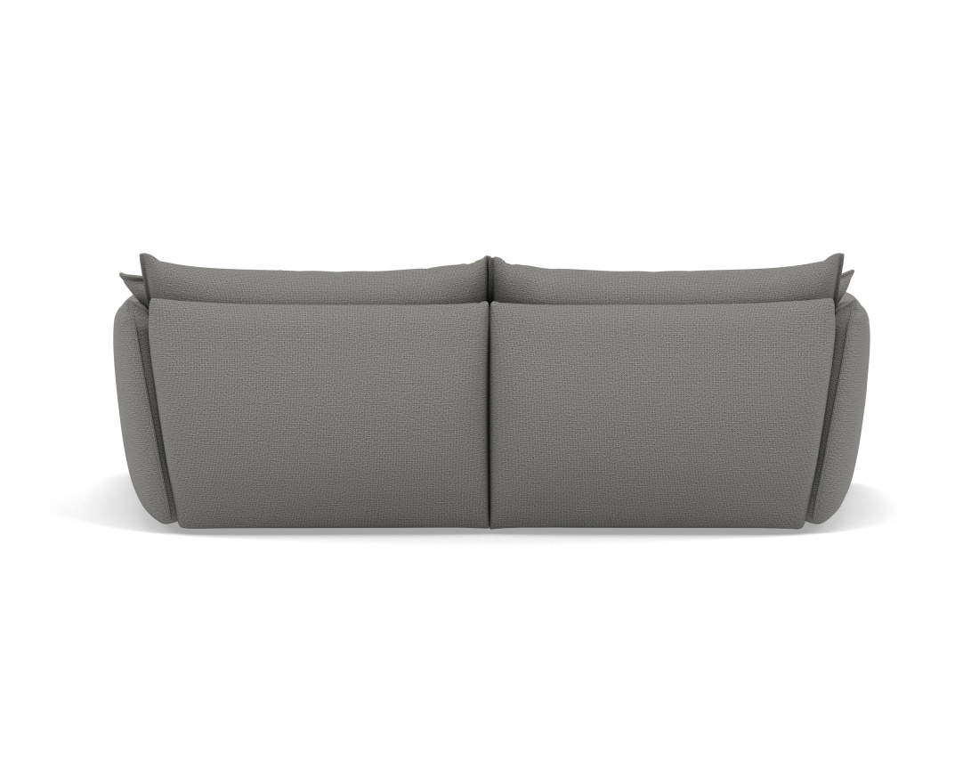 Canapé d'angle droit 4 places en tissu texturé Cassiopee
