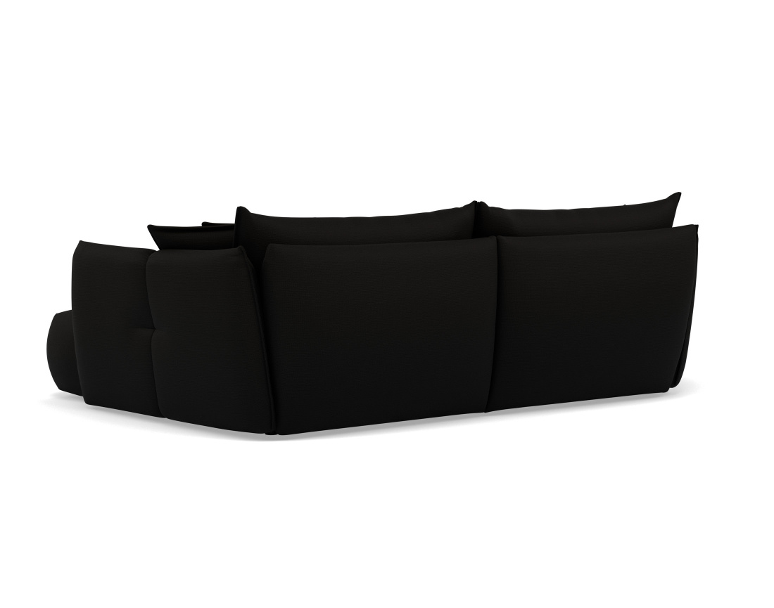 Canapé d'angle droit 4 places en tissu texturé Cassiopee Canapé d'angle droit 4 places en tissu texturé Cassiopee