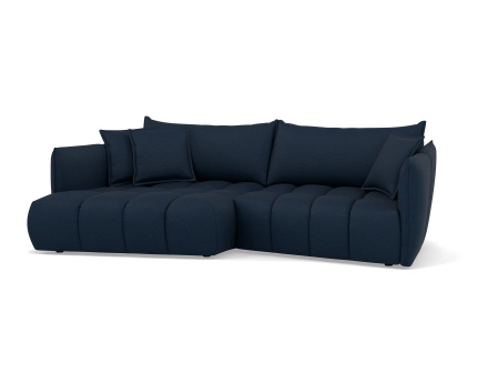 Canapé d'angle gauche 4 places en tissu texturé Cassiopee