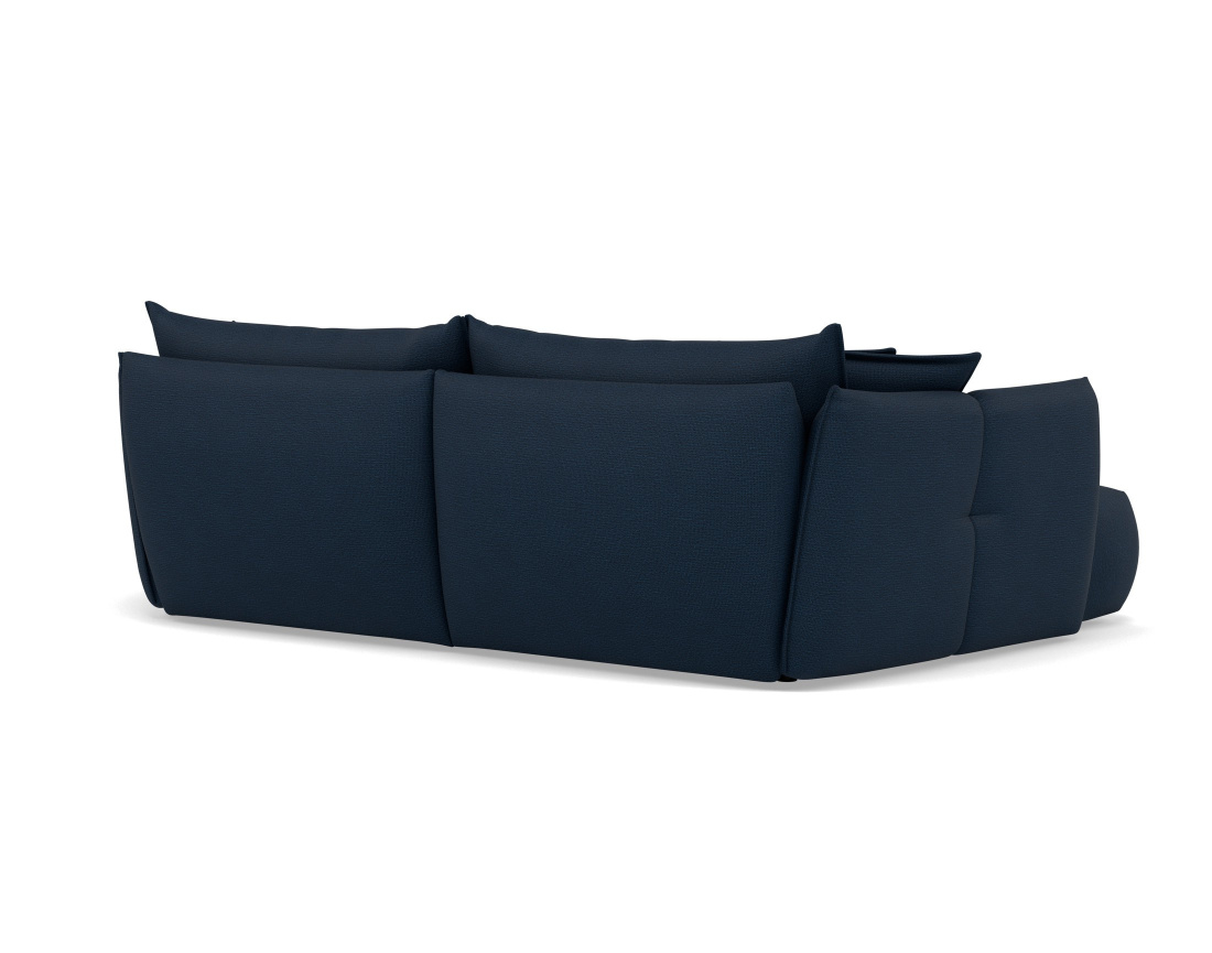 Canapé d'angle gauche 4 places en tissu texturé Cassiopee