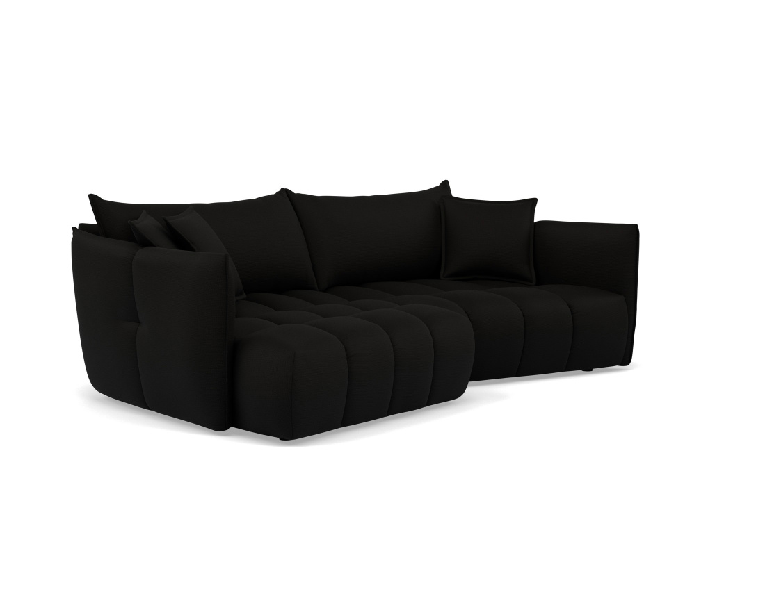 Canapé d'angle gauche 4 places en tissu texturé Cassiopee Canapé d'angle gauche 4 places en tissu texturé Cassiopee