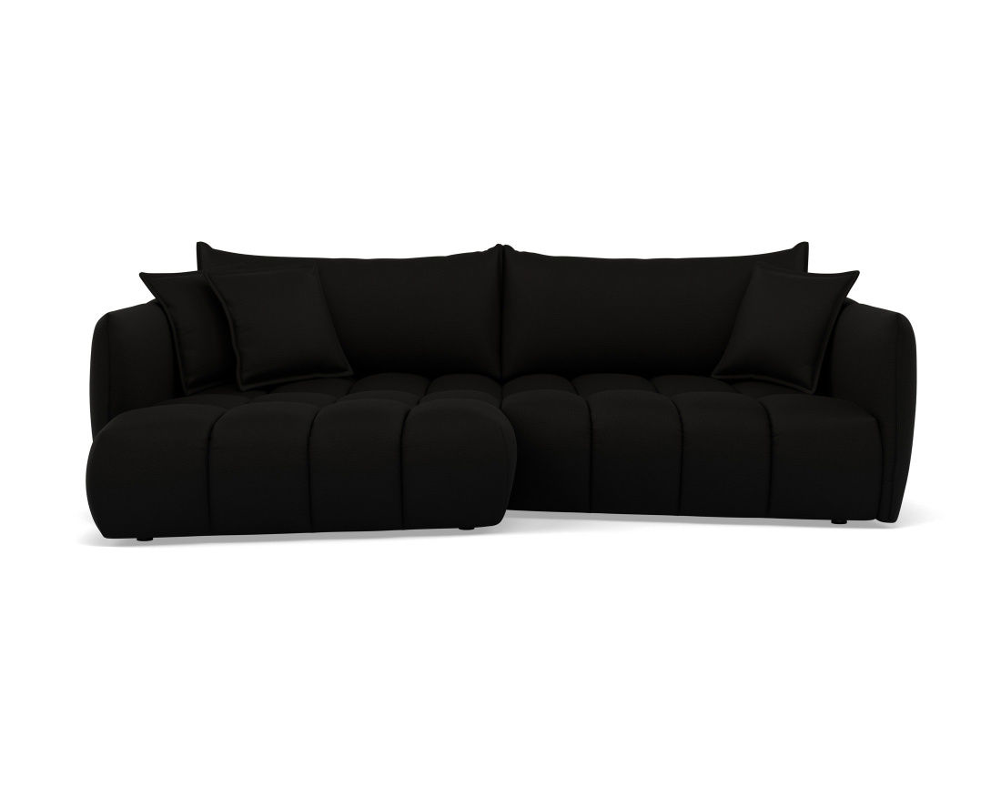 Canapé d'angle gauche 4 places en tissu texturé Cassiopee Canapé d'angle gauche 4 places en tissu texturé Cassiopee